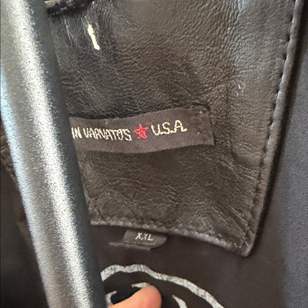 Ramones John Varvatos Black Leather Biker Jacket - Picture 7 of 7